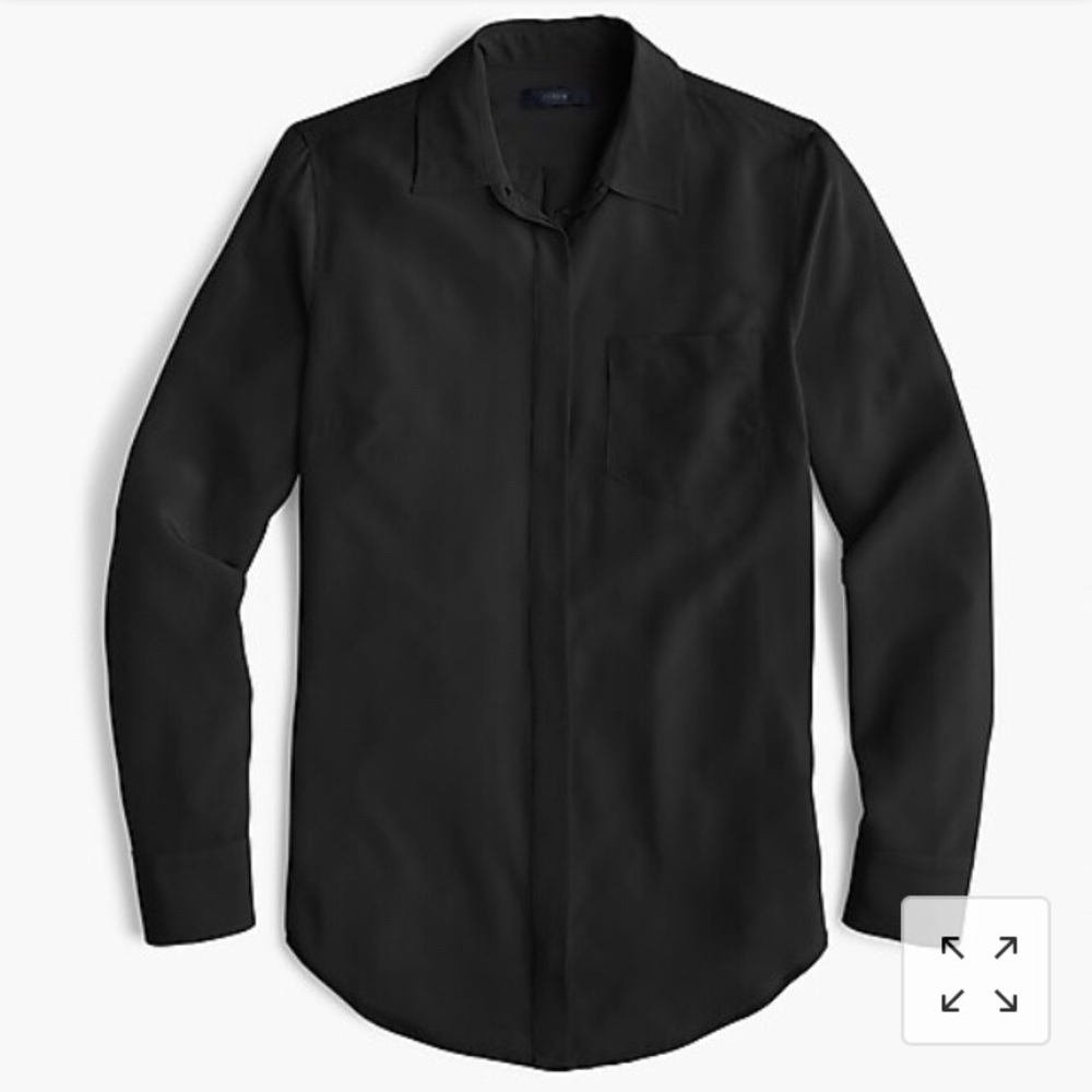 J Crew Silk button up shirt